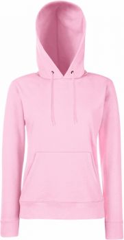 F.O.L. | Dámská mikina s kapucí light pink M