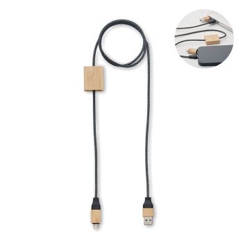 CABOO 60W nabíjecí kabel barva dřeva
