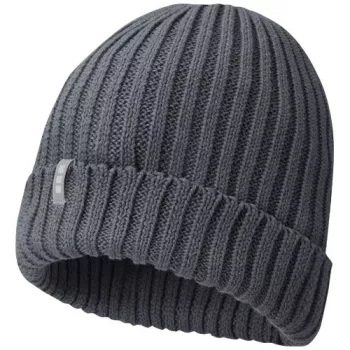 Beanie čepice Ives z organické bavlny bouřková šedá