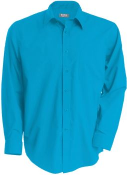 Kariban | Košile "Jofrey" s dlouhým rukávem bright turquoise XL