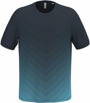 Kariban ProAct | Unisex sportovní tričko s barevným gradientem navy S