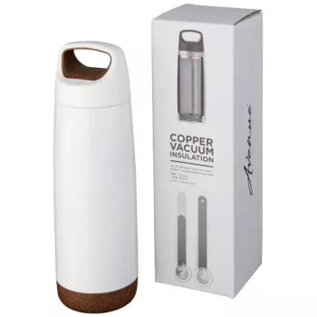 Měděná sportovní láhev Valhalla 600 ml s vakuovou izolací bílá