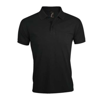 SOL'S PRIME MEN - POLYCOTTON POLO SHIRT Black M