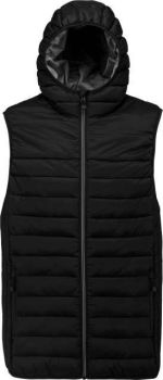 ADULT HOODED BODYWARMER Black L
