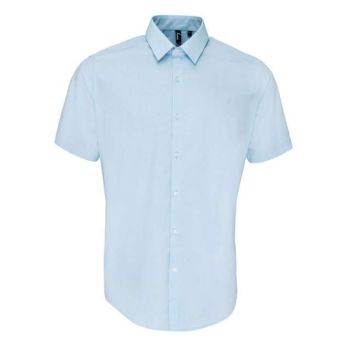 MEN'S POPLIN SUPREME SHORT SLEEVE SHIRT Light Blue S