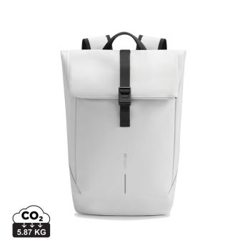 Vodeodolný batoh Urban s chlopňou off white, čierna