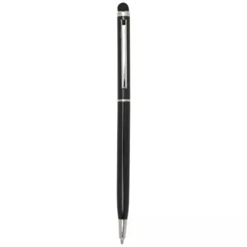Ore aluminium ballpoint pen with stylus (blue ink) Černá