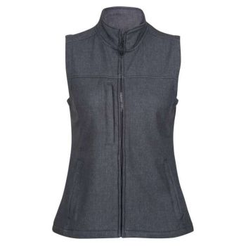 WOMEN'S FLUX SOFTSHELL BODYWARMER Marl Grey/Black XS