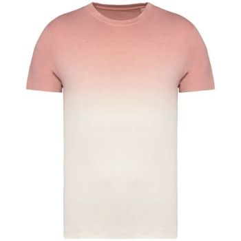 UNISEX ECO-FRIENDLY DIP DYE T-SHIRT Dip Dye Petal Rose M