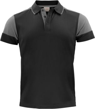 Printer | Pánské piqué polo z těžké bavlny black/anthracite L