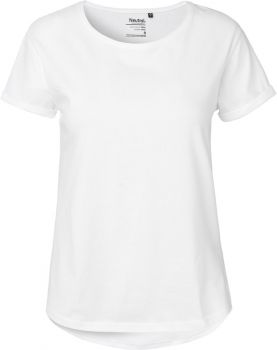 Neutral | Dámské bio tričko s rolovatelnými rukávy white L