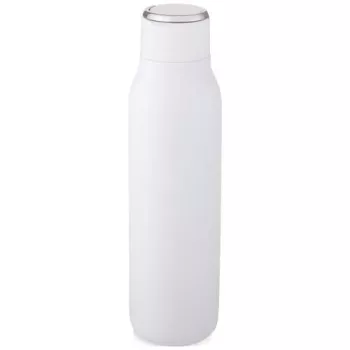 Měděná láhev s vakuovou izolací o objemu 600 ml s kovovým poutkem Marka bílá
