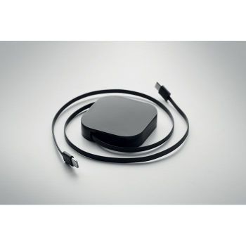 LINEA 100 100W zatahovací nabíjecí kabel Černá