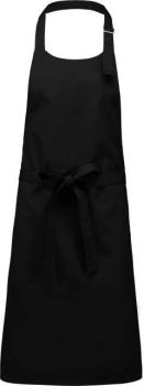 COTTON APRON WITHOUT POCKET Black U