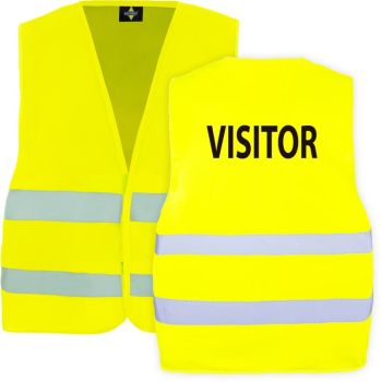 Korntex | Bezpečnostní vesta "VISITOR" yellow 3XL/4XL