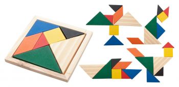 Tangram puzzle multicolour