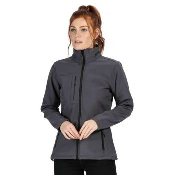 WOMEN'S OCTAGON II PRINTABLE 3 LAYER MEMBRANE SOFTSHELL Seal Grey/Black M