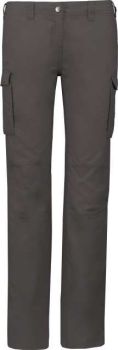 LADIES' LIGHTWEIGHT MULTIPOCKET TROUSERS Light Charcoal 38