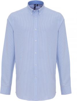 Premier | Oxford košile "Stripes" s dlouhým rukávem white/oxford blue L