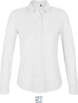 NEOBLU | Piqué halenka s dlouhým rukávem optic white XL