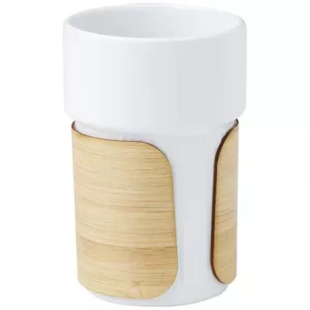 Fika 340ml kelímek s bambusovým potahem bílá