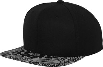 Flexfit | 6 panelová baseballová kšiltovka black/paisley onesize
