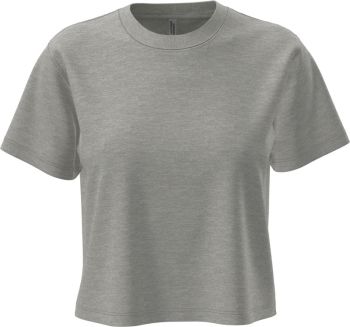 Next Level Apparel | Těžký dámský crop top heather grey XXL