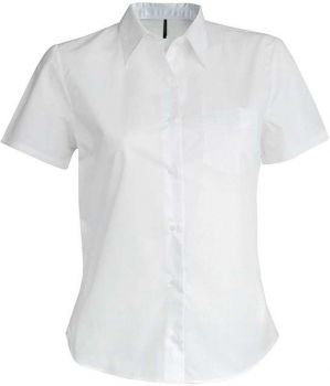 JUDITH &gt; LADIES' SHORT-SLEEVED SHIRT White L