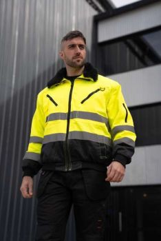 4-IN-1 PILOT JACKET Hi-Vis Yellow/Navy XL
