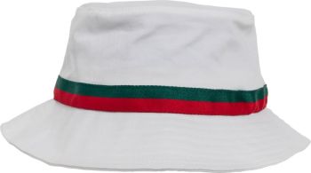 Flexfit | Klobouk "Stripe" white/fire red/green onesize