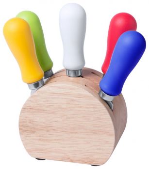 Roldic cheese knife set natural , multicolour