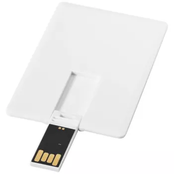 USB disk Slim ve tvaru karty, 4 GB bílá