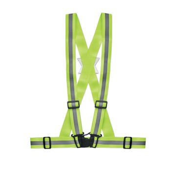 ALLVISIBLE Reflexní pás na tělo neon green