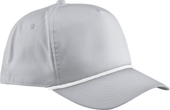 Beechfield | 5 panelová golfová kšiltovka light grey/white onesize