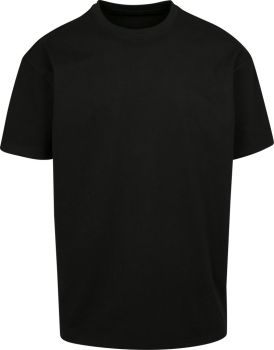 Build your Brand | Oversize tričko z těžké bavlny black XL