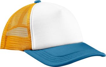 Beechfield | 5 panelová Retro Trucker kšiltovka sunflower/heritage blue onesize