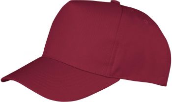 Result Headwear | 5 panelová kšiltovka burgundy onesize