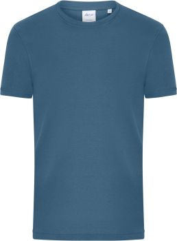 Daiber | Pánské bio tričko s jemným žebrováním dusty blue L